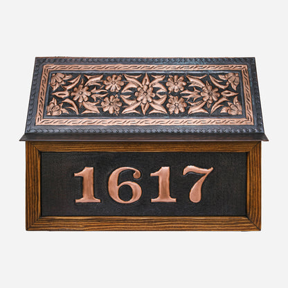 Wall Mounted Copper Letterbox