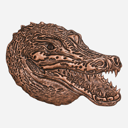 Crocodile Copper Wall Art