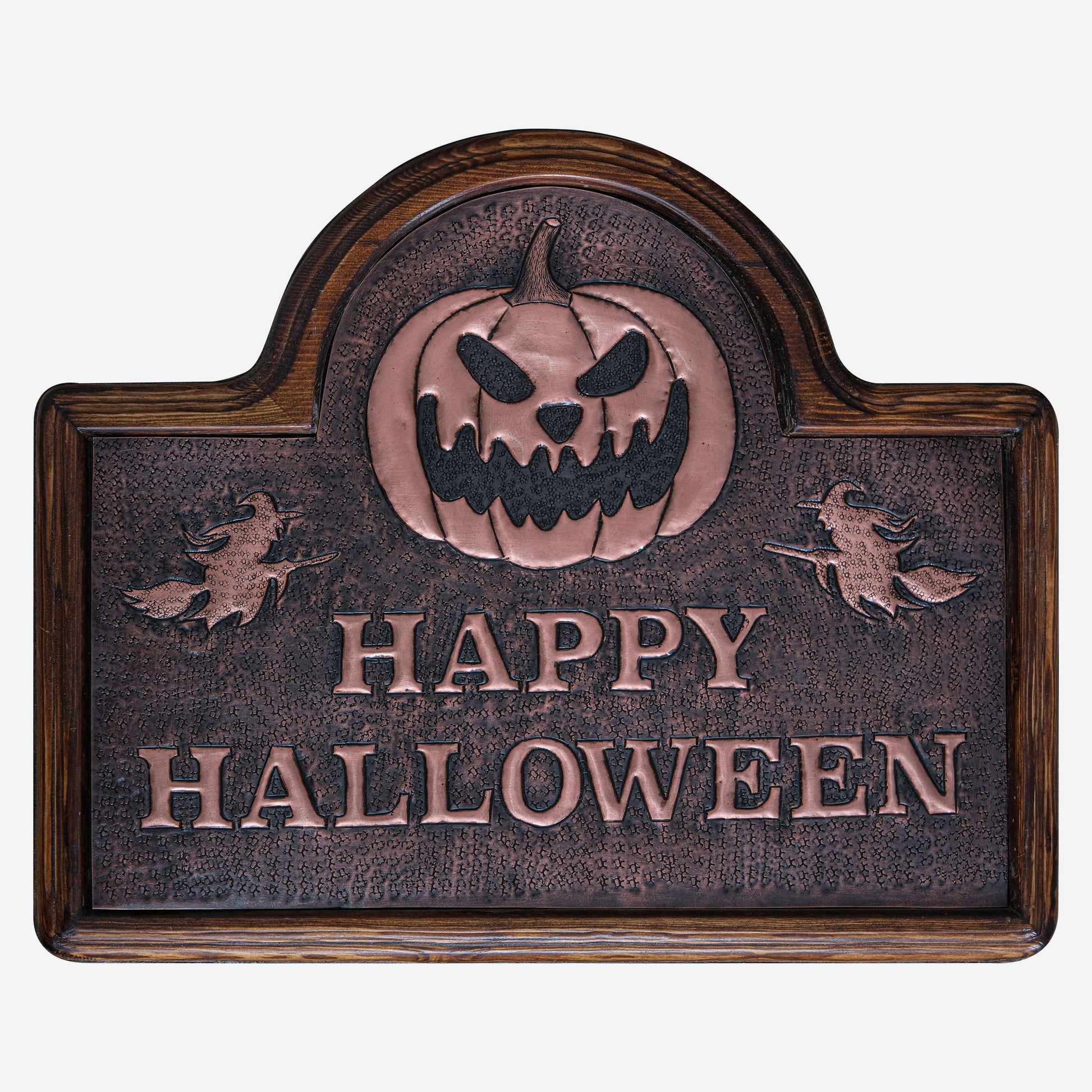 Copper "Happy Halloween" Sign