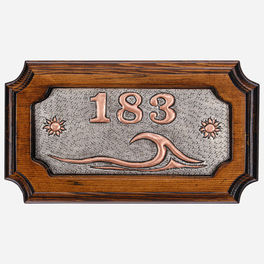 Beach House Number Plaque