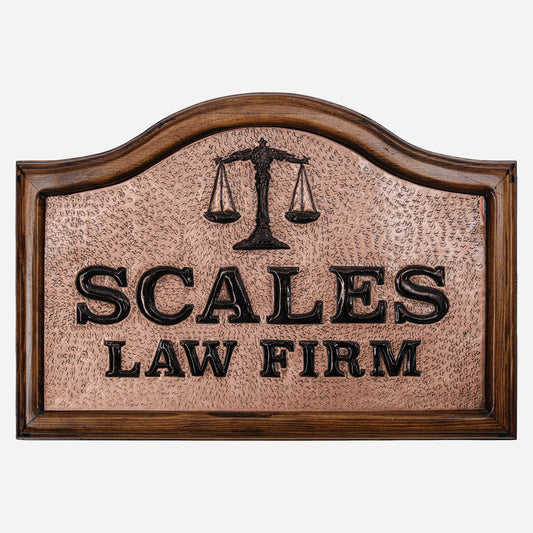 Copper Law Firm Sign