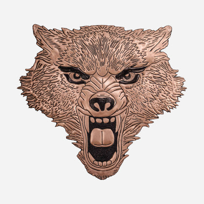 Wolf Head Metal Wall Decor