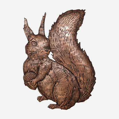 Squirrel Copper Wall Art