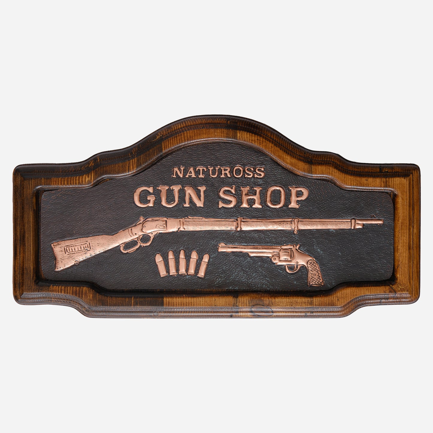 Copper Gun Shop Sign