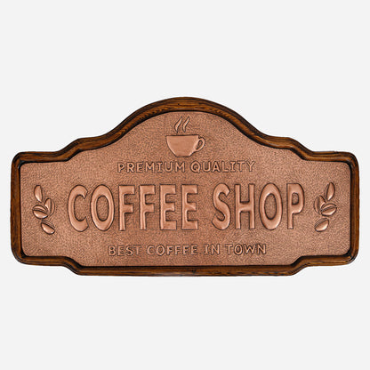 Copper Coffee Shop Sign - Natuross