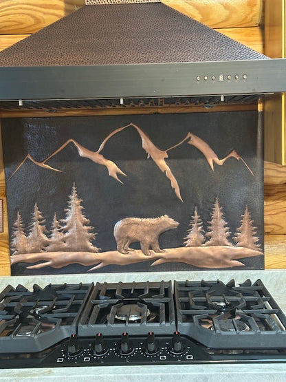 Black Bear Copper Backsplash