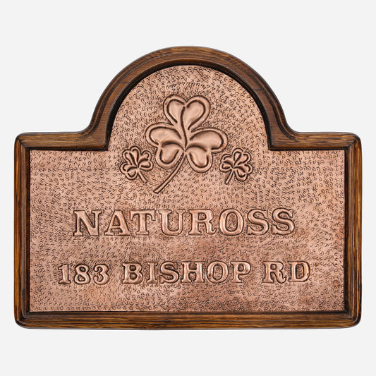 Copper Property Name and Address Sign