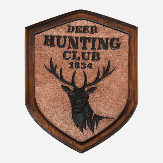 Copper Hunting Club Sign
