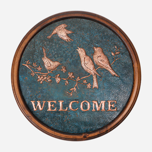 Copper "Welcome" Sign