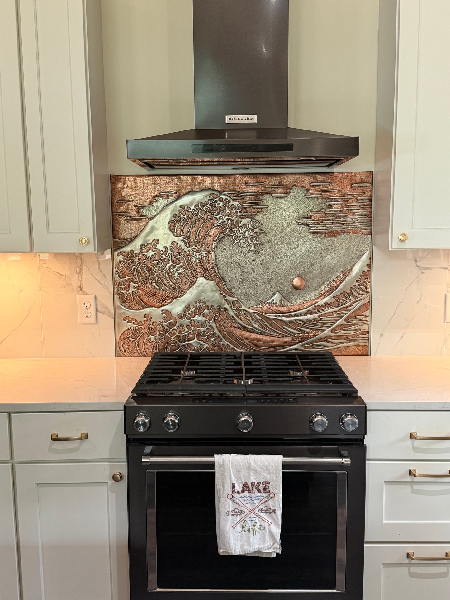 Custom Copper Kitchen Backsplash & Architectural Panels | Your Design, Your Size