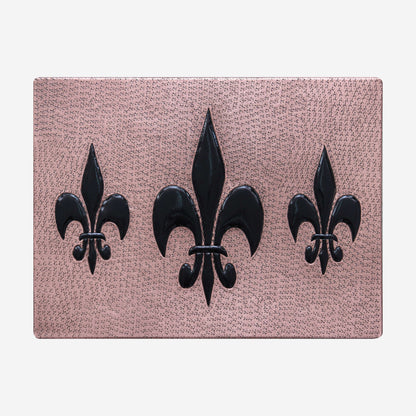 Fleur de Lys Copper Kitchen Backsplash Tile