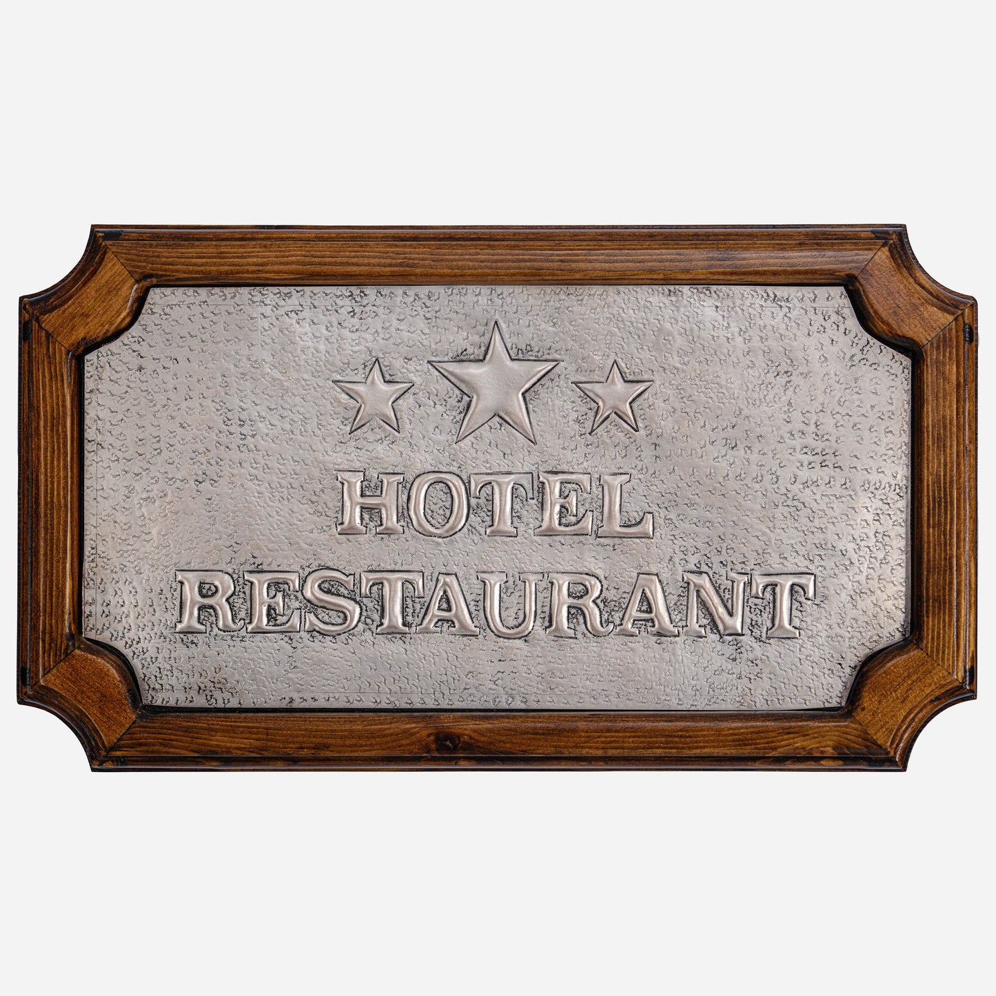 Copper Restaurant & Hotel Sign (Star, Personalized, Silver Color)