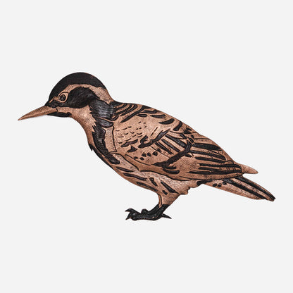 Large Copper Woodpecker Wall Art