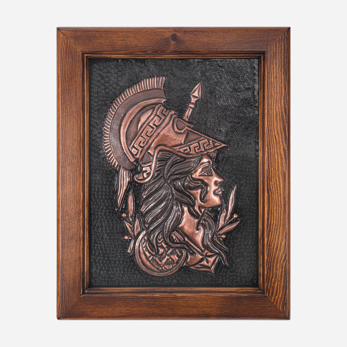 Framed Copper Artwork (Goddess of Wisdom, Athena)