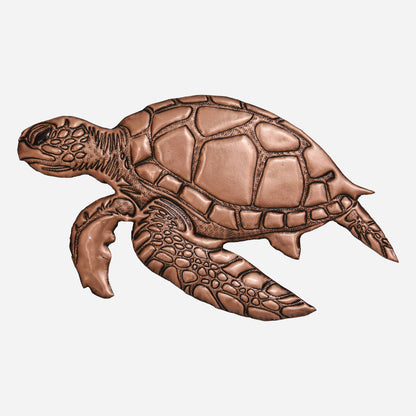 Sea Turtle Copper Wall Decor