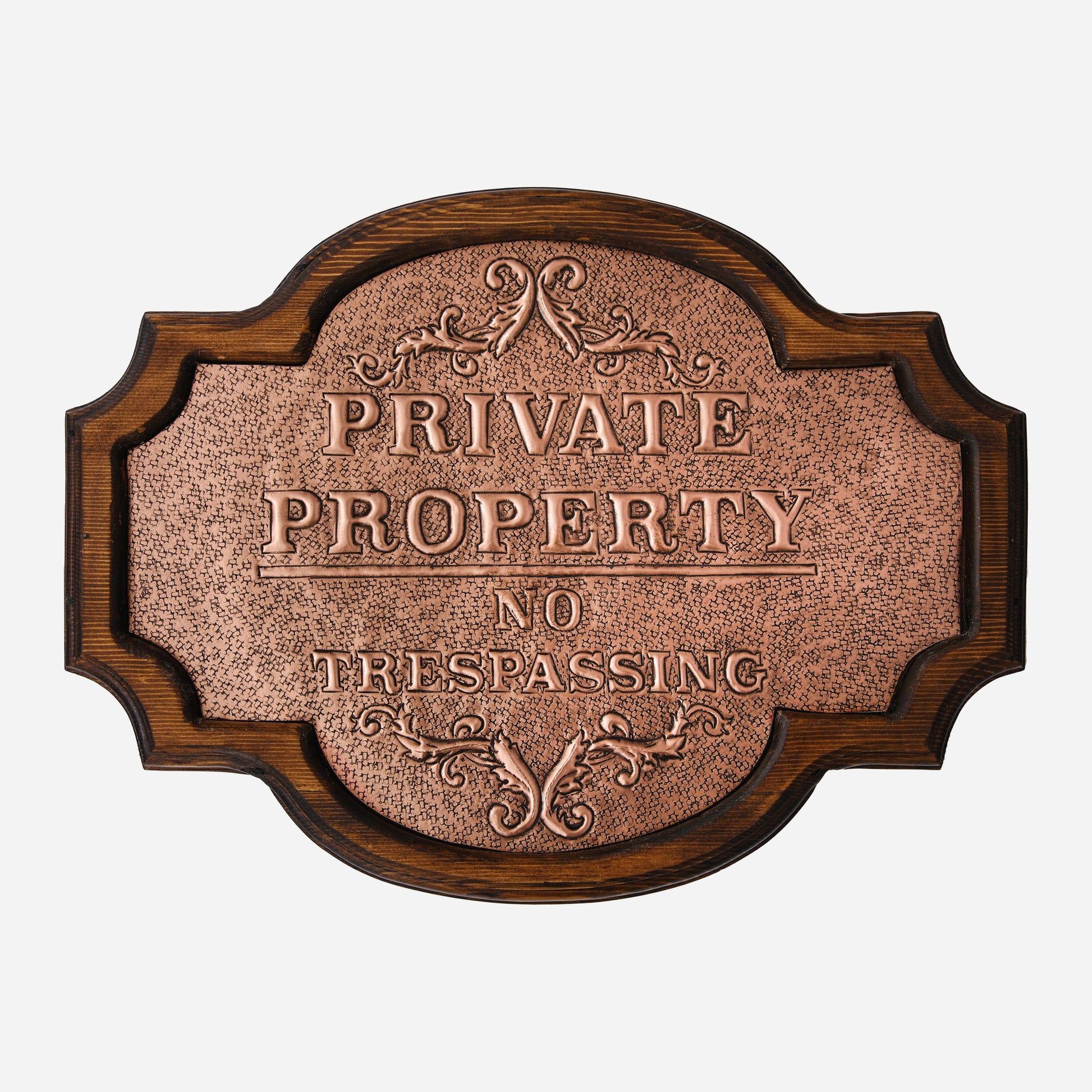 Copper Private Property Sign