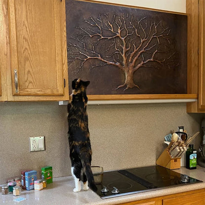 Eternal Tree Copper Backsplash in Brown - Natuross