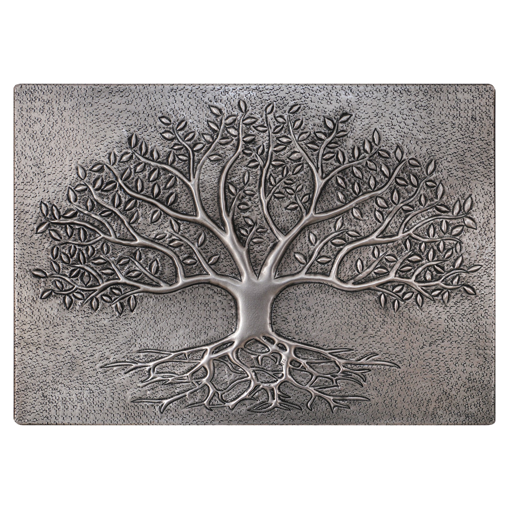 Gray Tree With Roots Copper Backsplash | Metallic Handmade Copper Kitchen Backsplash Panel - Natuross