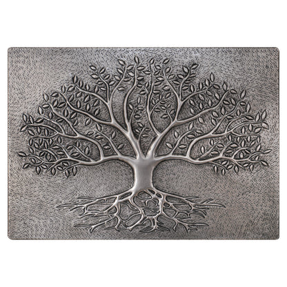 Gray Tree With Roots Copper Backsplash | Metallic Handmade Copper Kitchen Backsplash Panel - Natuross