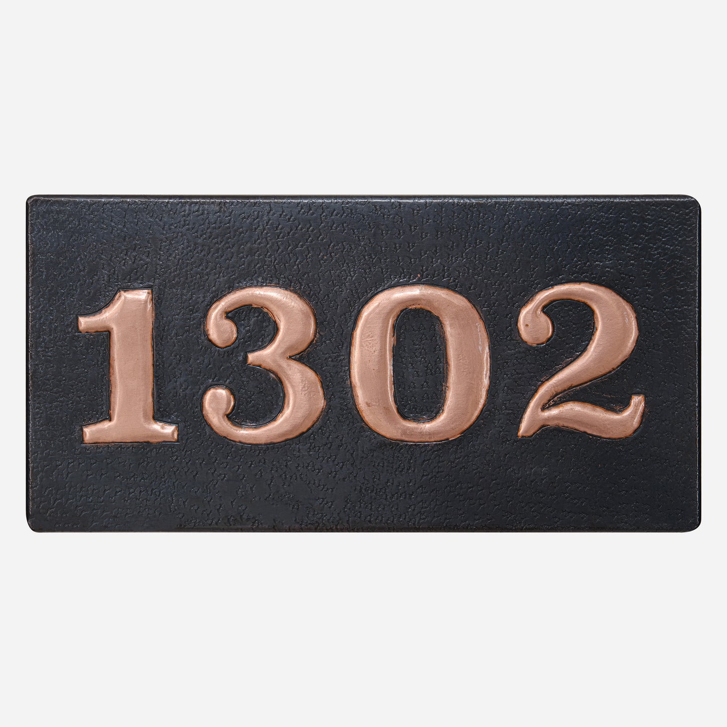 Copper House Number Plaque