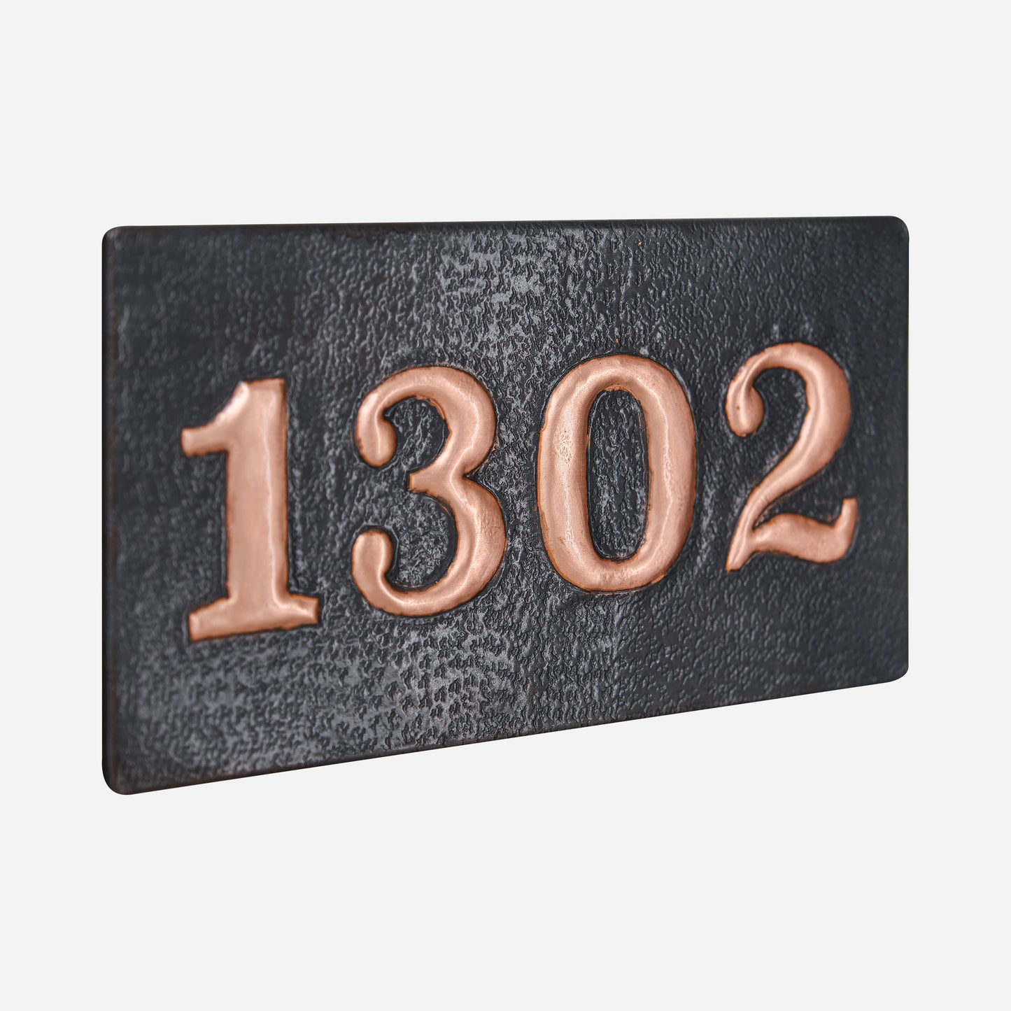 Copper House Number Plaque