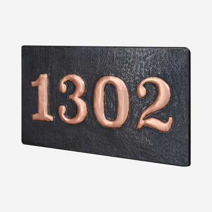 Copper House Number Plaque