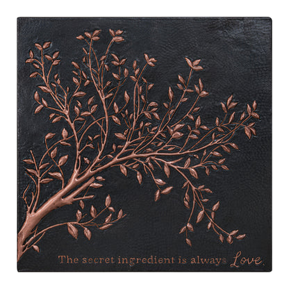 Black Tree Branches Copper Backsplash | Luxury Handmade Modern Copper Kitchen Wall Art - Natuross