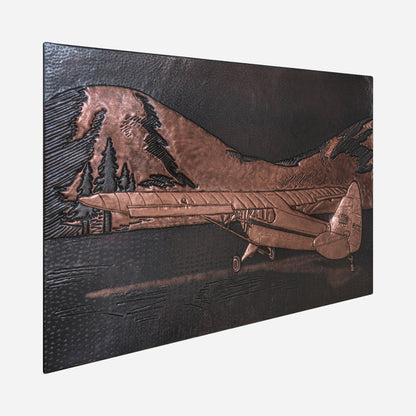 Aviation Scene Copper Panel