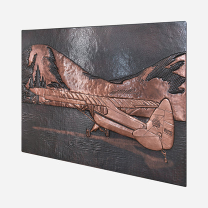 Aviation Scene Copper Panel