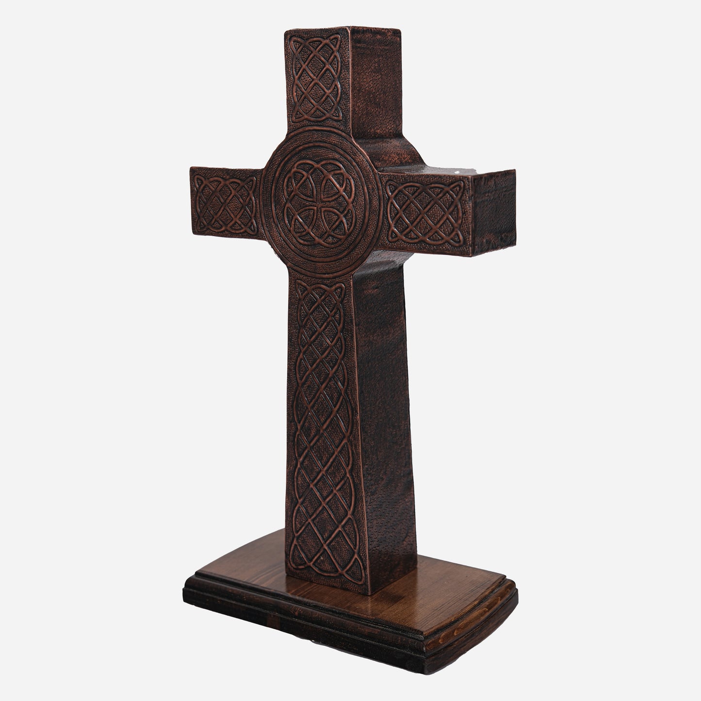 Celtic Cross Copper Sculpture