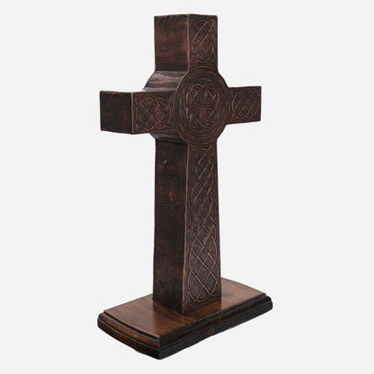 Celtic Cross Copper Sculpture