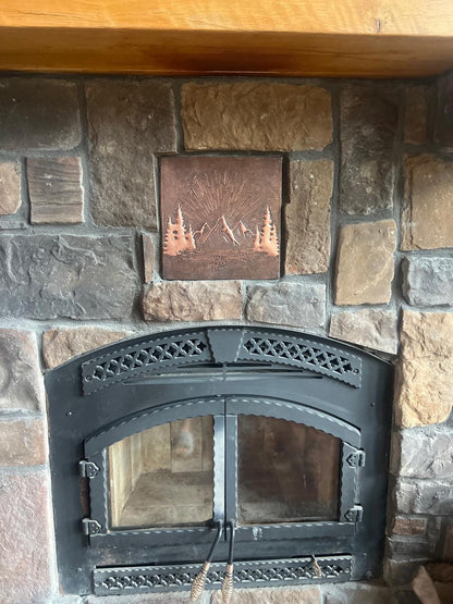 Brown Mountain Sunrise Copper Backsplash