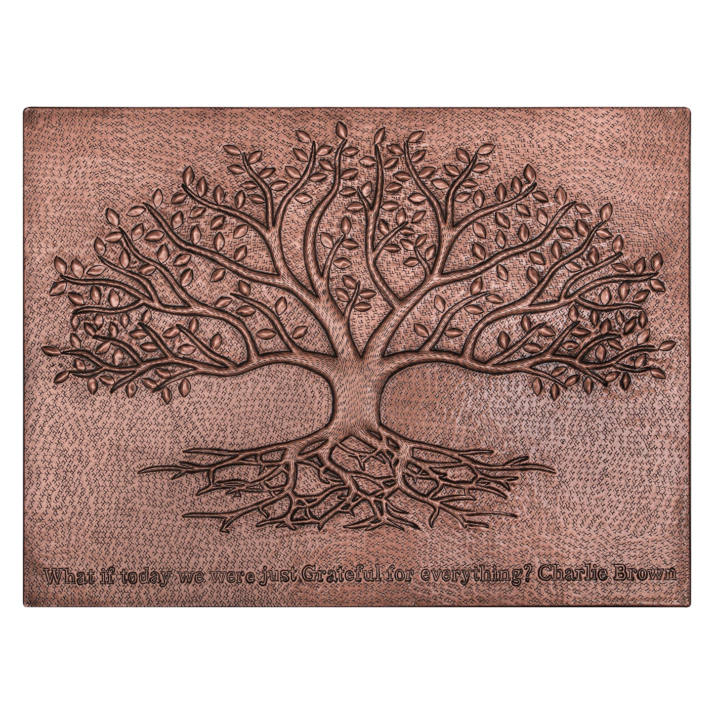 Copper Tree With Roots Backsplash | Handmade Symbolic Copper Kitchen Backsplash Panel - Natuross
