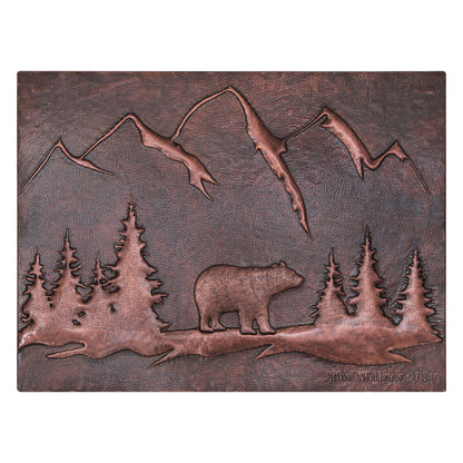 Brown Bear Copper Backsplash