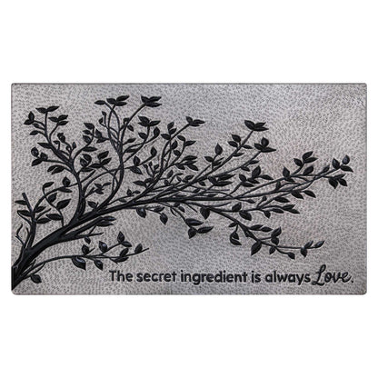 Gray & Black Copper Tree Branches Backsplash | Modern Copper Kitchen Backsplash Panel - Natuross