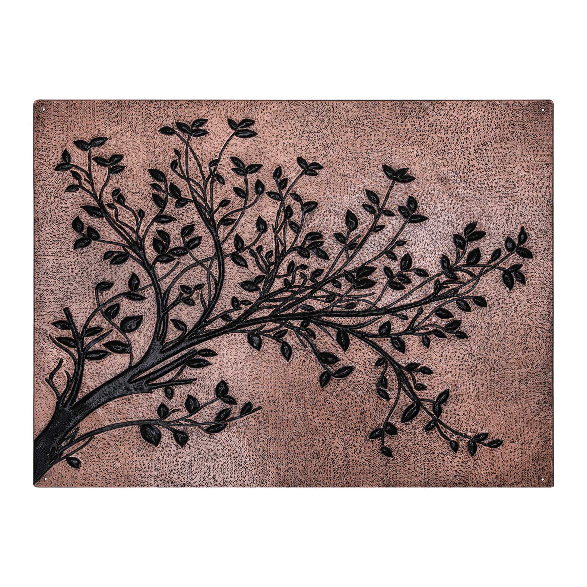 Copper & Black Tree Branches Backsplash | Bold Handmade Copper Kitchen Backsplash Panel - Natuross