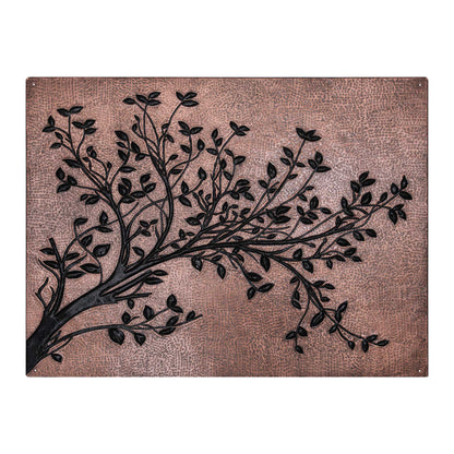 Copper & Black Tree Branches Backsplash | Bold Handmade Copper Kitchen Backsplash Panel - Natuross