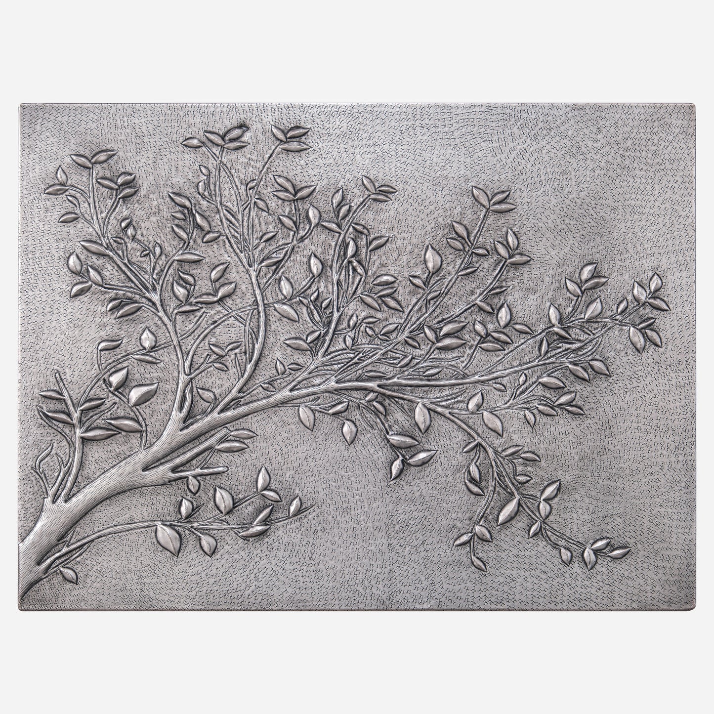 Tree Branches Copper Backsplash Tile 17.8x23.6" Gray Patina