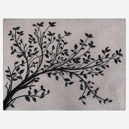 Tree Branches Copper Kitchen Backsplash Tile 17.8x23.6" Gray&Black Patina - Natuross