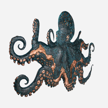 Octopus Copper Wall Art