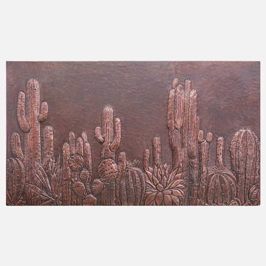 Cacti Brown Copper Kitchen Backsplash