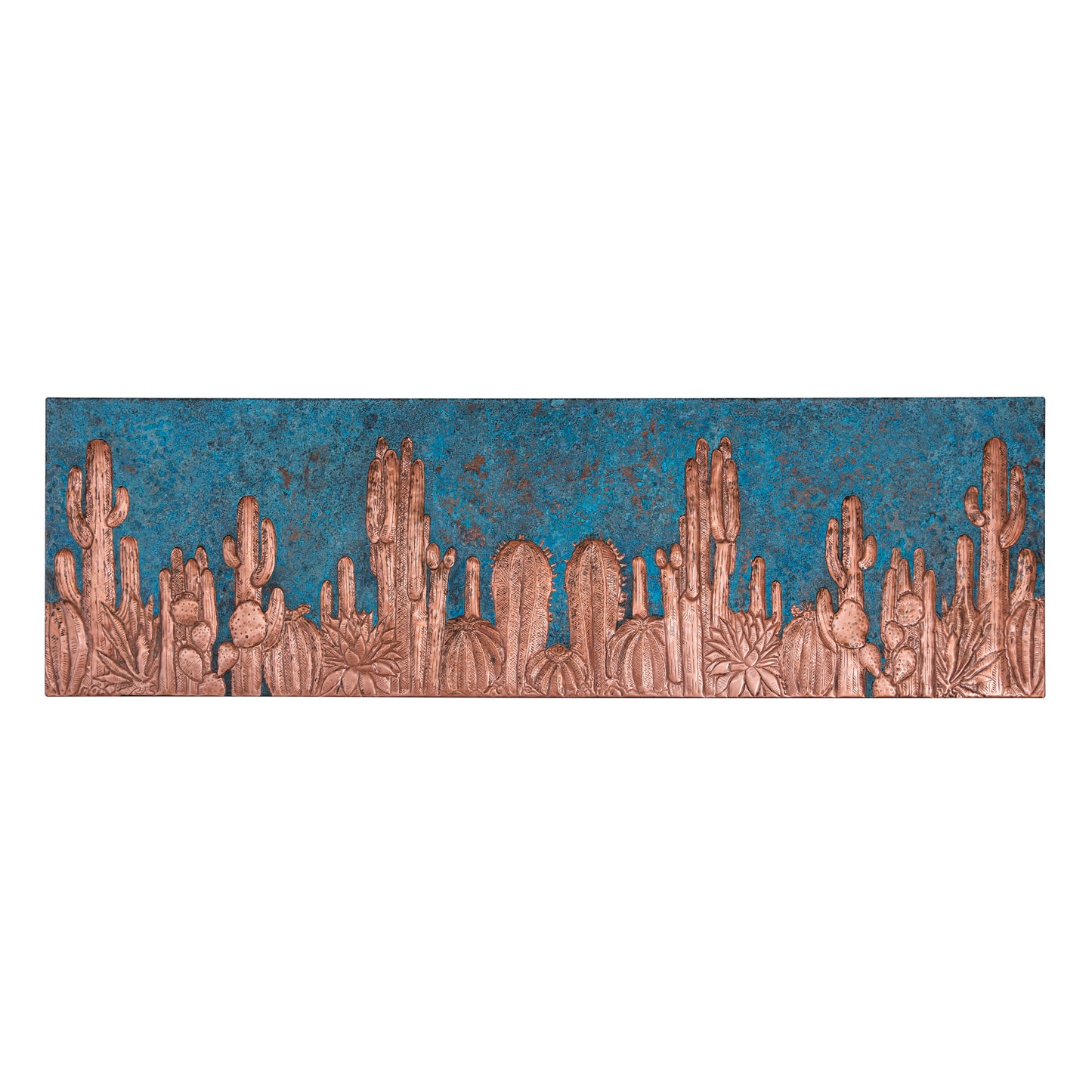 Cacti Blue Copper Kitchen Backsplash - Natuross
