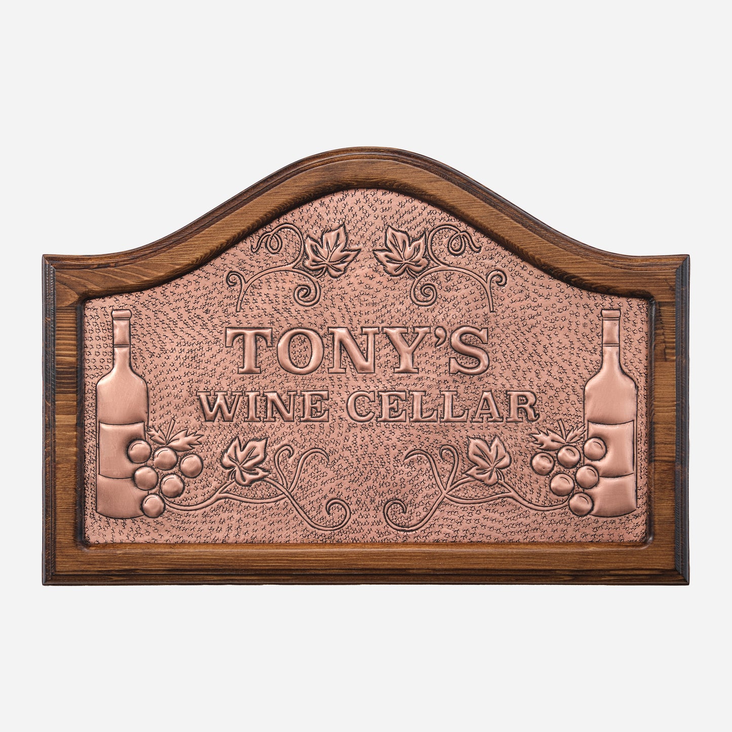 Copper Wine Cellar Sign (Wine and Grapes) - Natuross