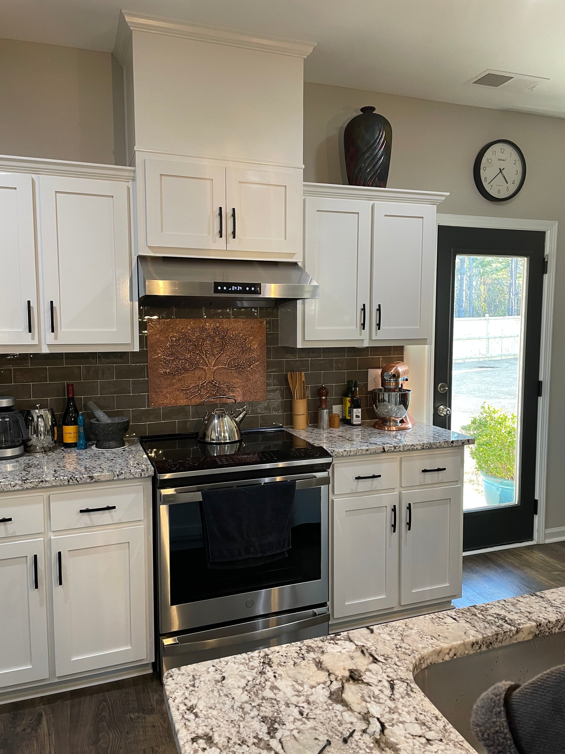 Copper Tree With Roots Backsplash | Handmade Symbolic Copper Kitchen Backsplash Panel - Natuross