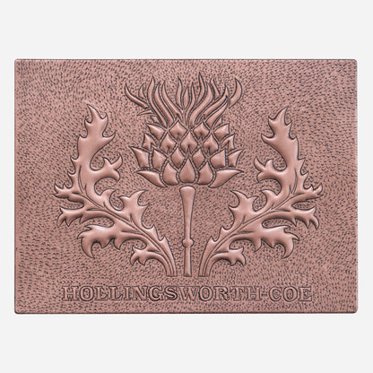 Copper Business Name Sign (Scottish Thistle) - Natuross