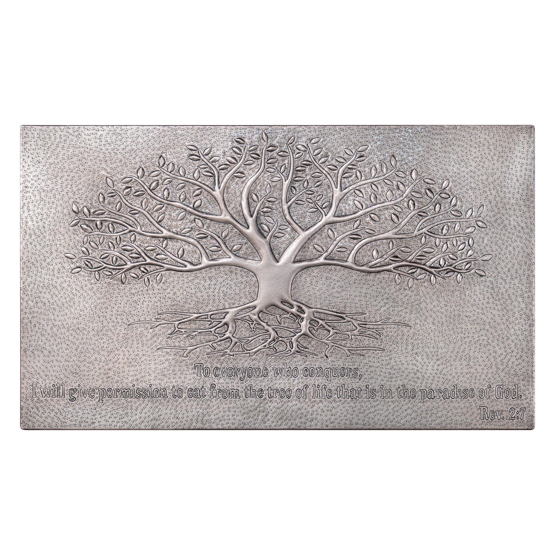 Gray Tree With Roots Copper Backsplash | Metallic Handmade Copper Kitchen Backsplash Panel - Natuross