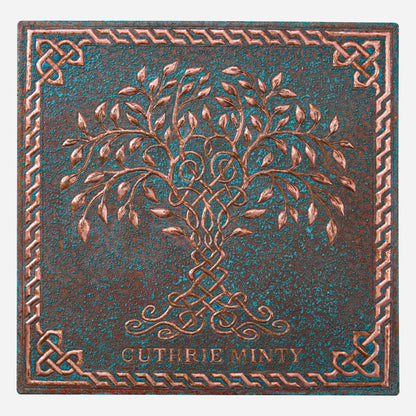 Green Patina Celtic Tree of Life