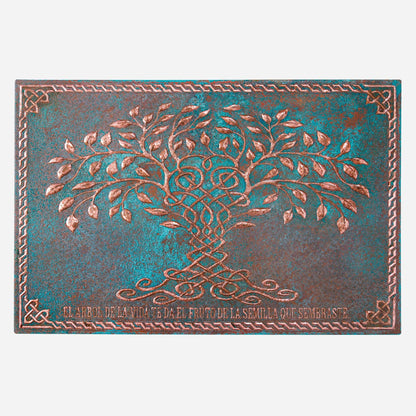 Green Patina Celtic Tree of Life