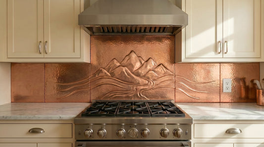 Copper Kitchen Backsplash