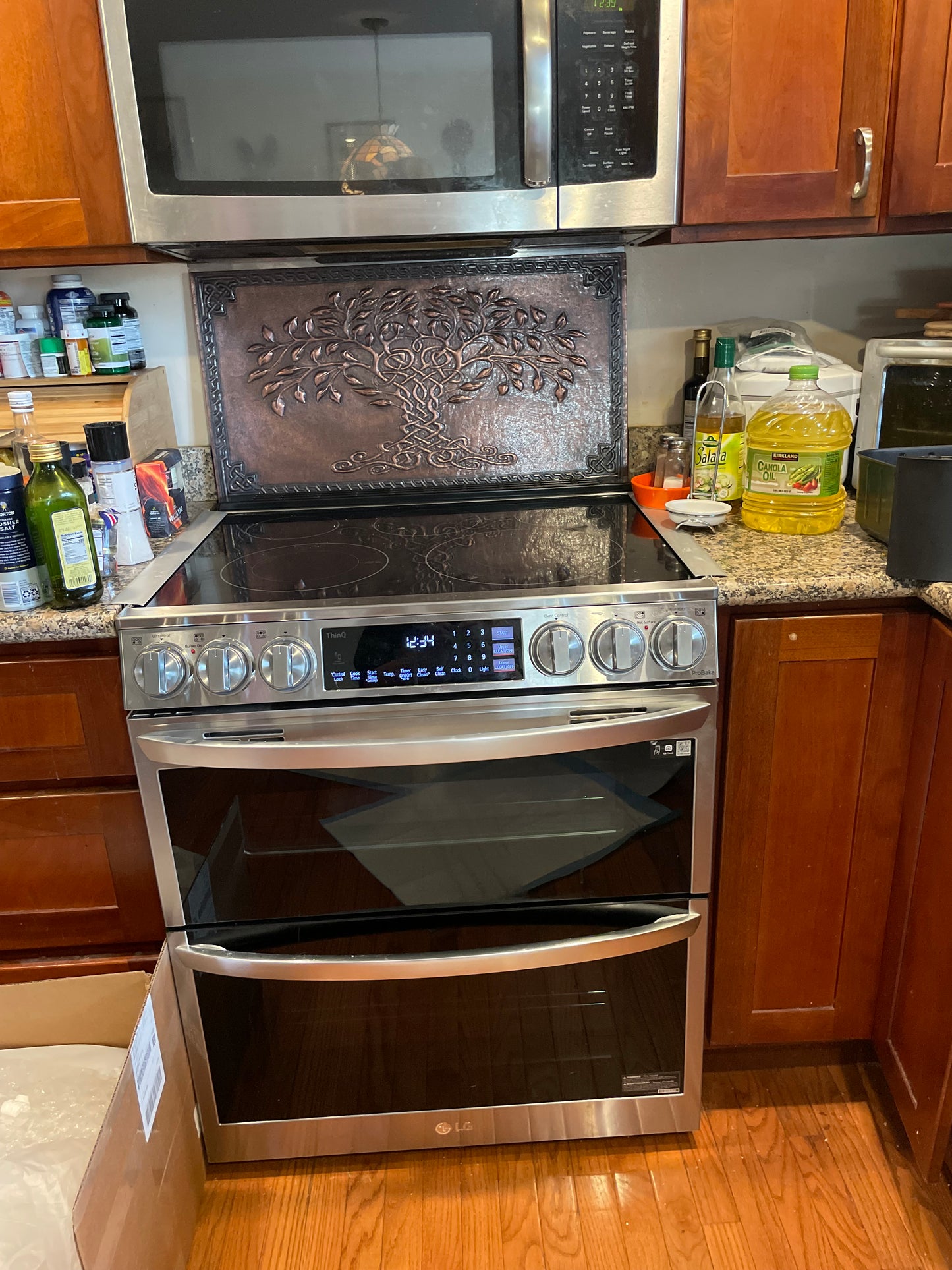 Brown Tree of Life Copper Backsplash